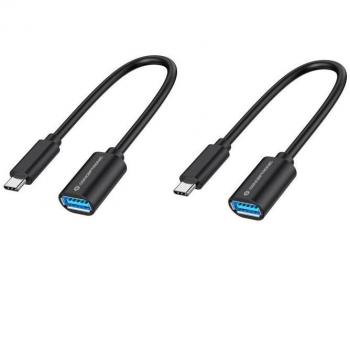Adaptador USB Tipo C a USB Tipo A Conceptronic 20cm - Pack 2 Unidades