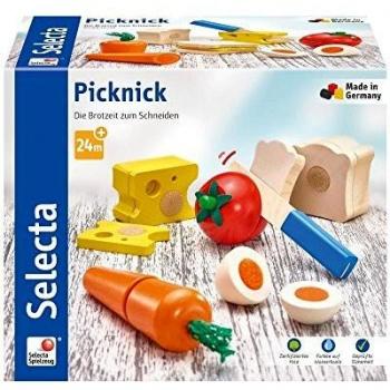Selecta 62020 Picnic Velcro y Juguete de Cortar, 13 Piezas
