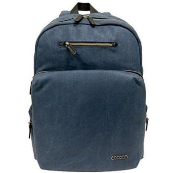 Cocoon Urban Adventure - Mochila de Lona Encerada para portátiles hasta 16 - Azul