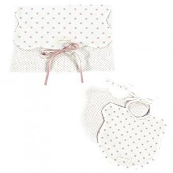 Pasito a pasito 73520 - Pack de funda y dos baberos, color rosa normandie