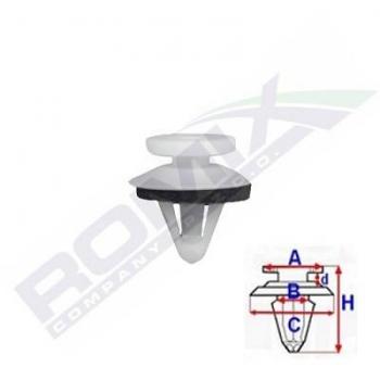 Umbral de puerta - banda decorativa / protectora ROMIX ROM C70164, grapa ROMIX C70164