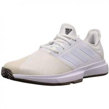 Adidas GameCourt M, Zapatos de Tenis para Hombre, FTWR White/FTWR White/Dove Grey, 47.33 EU