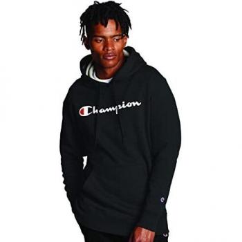 Men's Champion Powerblend Pullover Hoodie Black L
