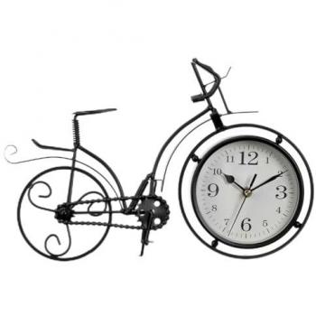 Reloj de Mesa Bicicleta Negro Metal 4 Unidades 33 x 22,5 x 4,2 cm