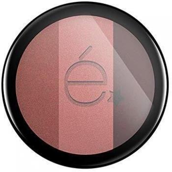 Rougj+ - Sombra de ojos Trio rosado marrón ocre irisado 5,5 g – efecto iridiscente / nacarado
