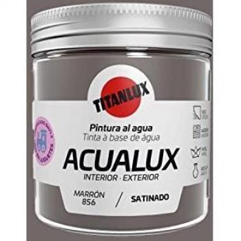 Titanlux Acualux pintura acrílica multiadherente Satinado Marrón 75 ml