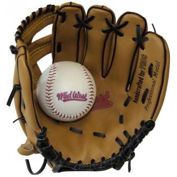 Midwest Junior 10 guante de béisbol guante y pelota de vinilo blanda Kids Starter Set