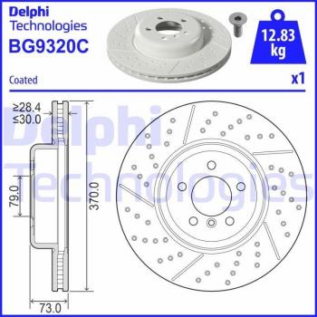 Disco de freno DELPHI BG9320C