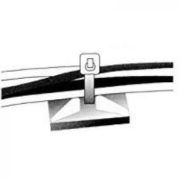 Placa Adhesiva para Cables con Soporte para Bridas (No Incluidas) - Accesorio para PC