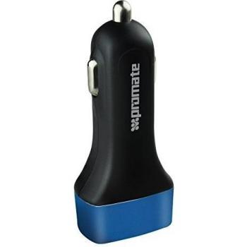 Promate Trica 3100mAh ultra-rápido cargador de coche universal con 3 puertos USB - Blue