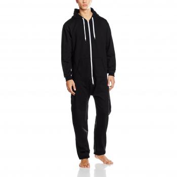 Urban Classics Jumpsuit - Chándal para hombre, color negro / blanco, talla XL/XXL