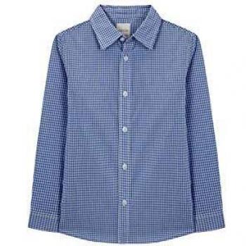 Gocco Camisa Cuadro Tejido, Azul