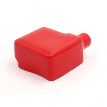 sourcing map Pvc Cubierta de Terminal de Batería Tapa Protector Rojo 75X 60X 33mm