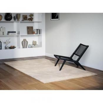 Alfombra de piel sintética en relieve circular - 200 x 290 cm - Beige - Paolisi