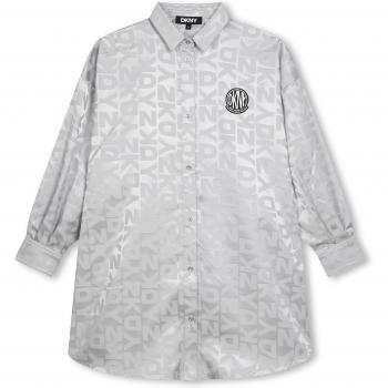 DKNY - Vestido camisero de niña con estampado monograma D60254