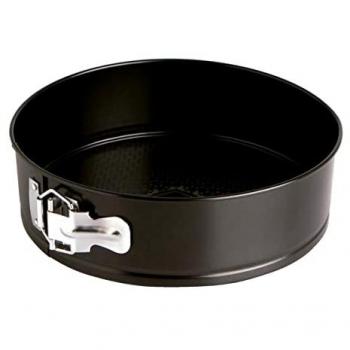 Molde Redondo Desmontable Quid Sweet Grey de Acero Pintado Negro 28 x 6,8 cm