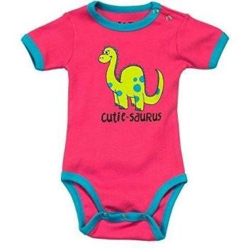 LazyOne Niñas Cutie-Saurus Mameluco Bebé 18 Meses