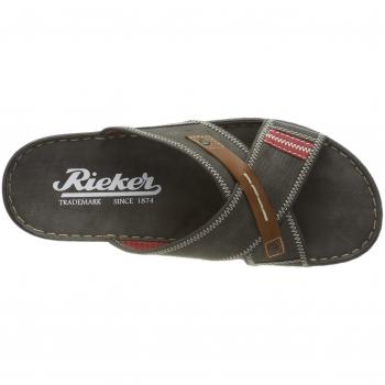 Rieker 21053 Zuecos Para Hombre, schuhgröße_1:46 EU;Farbe:Gris
