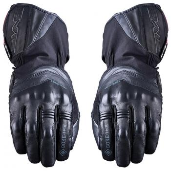 Guantes de Moto Invierno Five WFX Skin Evo GTX Impermeables en Piel Negra Talla S