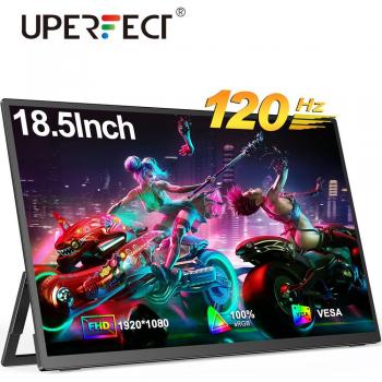 Monitor Portátil UPERFECT de 18.5 Pulgadas 1080P FHD HDR IPS con Pantalla Externa HDMI USB C y Doble Altavoz VESA