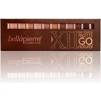 Bellapierre Cosmetics Go Natural - Paleta de 12 sombras de ojos
