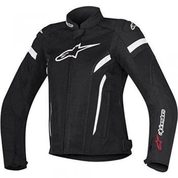Alpinestars Chaqueta moto Stella T-gp Plus R V2 Air Jacket Black White, Negro/Blanco, XL