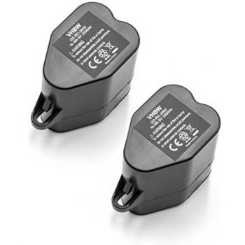 Batería Ni-MH 2000mAh (6V) Compatible con Robot Aspirapolvo Siemens VSR 8000 Sensor Cruiser - Reemplazo para 2.891-029.0 (Pack de 2)