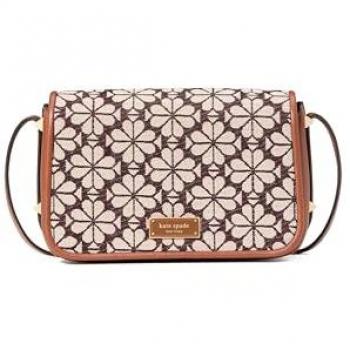Kate Spade New York Floral Jacquard Crossbody Shoulder Bag - Brown, One Size
