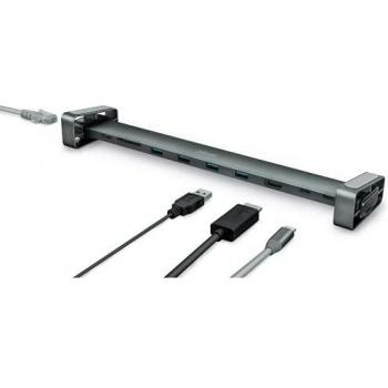 Trust Dalyx Base multipuerto USB-C 10 en 1, Color Gris