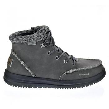 Hey Dude Botines Bradley de Cuero Reciclado Gris Oscuro para Hombre