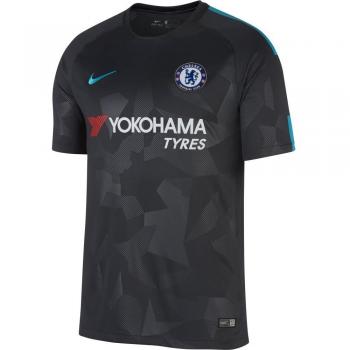 Nike CFC M NK BRT STAD JSY SS 3R Camiseta 3ª equipación Chelsea FC 17-18, Hombre, Negro