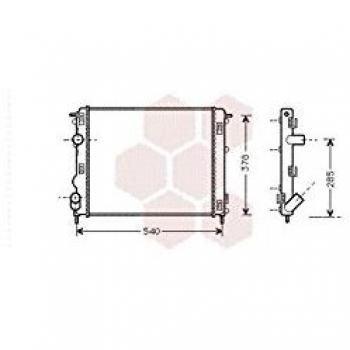 Van Wezel 43002270 radiador de refrigeración del motor