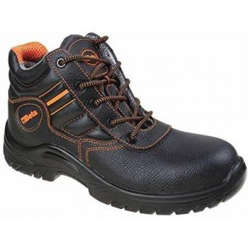 Botas de trabajo Beta 7201BKK, cuero grano completo impermeable, color negro/naranja, tamaño EU 43