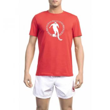 Bikkembergs Red Cotton T-Shirt - S
