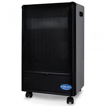 Estufa a gas Orbegozo HBF90, tecnología Llama Azul, potencia máxima 4200W, 3 potencias, calefactor de gas butano o propano, apagado de seguridad