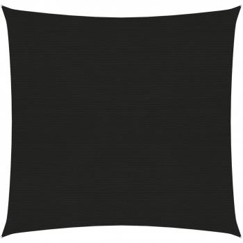 Toldo de vela negro HDPE 160 g/m² 2,5x2,5 m