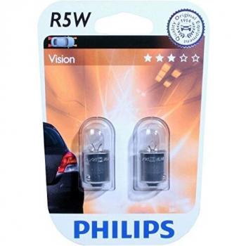 12821B2 Blíster 2 lámparas Philips R5W BA15s 12V5 BA15s B2