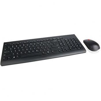 Lenovo Essential Wireless Combo - Black RF Keyboard and Mouse Set (US English Layout)