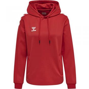 Sudadera con Capucha Hummel Core XK Poliéster para Dama Color Rojo Talla 2XL