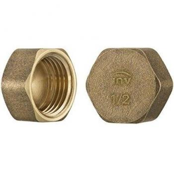 Conector de Latón Hexagonal Femenino 3/4 con Tapa Protectora