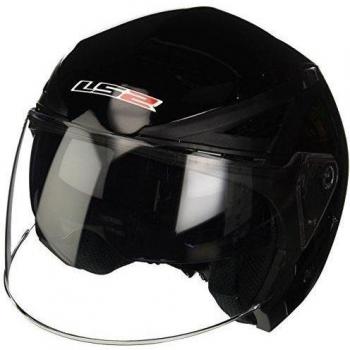LS2 305861012L OF586 CascoBishop Solid, Color Negro, Tamaño L