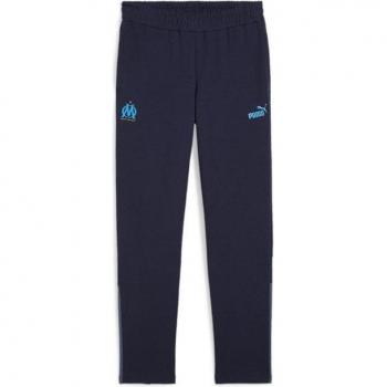 Pantalones de fútbol Puma Olympique Marseille azul marino hombre, Camiseta de manga corta Puma Olympique Marseille Ftblarchive Track