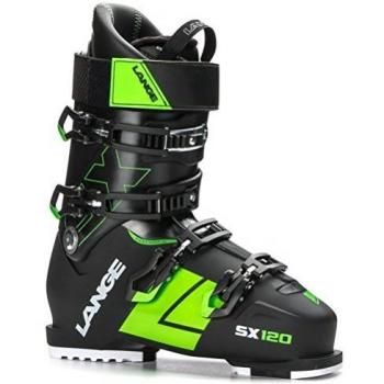 Lange SX 120 - Botas de esquí de hombre, color Negro/Verde, talla 26.0