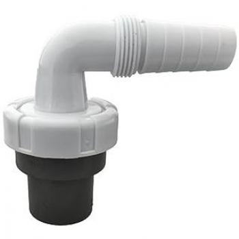 Conexión Macho a Hembra 40Ø para Toma de Lavadora T-210I, Enlace Interior con Salida a 90° para Electrodomésticos