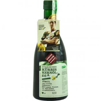100% natürliches, echtes Steirisches Kürbiskernöl g.g.A. 0,5 Liter