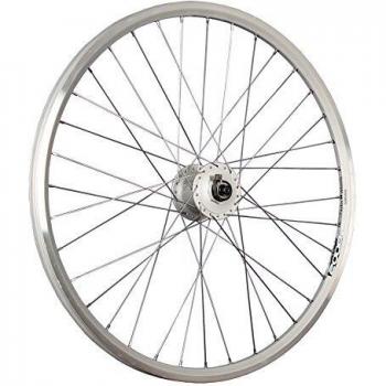Rueda trasera de bicicleta 26 pulgadas ZAC2000 con buje dinamo DH-C3000 plateado