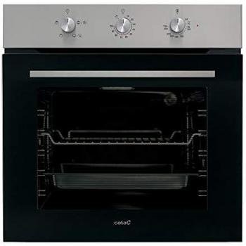 Cata | Horno Estático | Modelo SES 7104 X | Ancho de 60 cm | Horno 4 Funciones | 77 Litros e Capacidad | Sistema de Limpieza AquaSmart | Acabado en Inox y Cristal Negro
