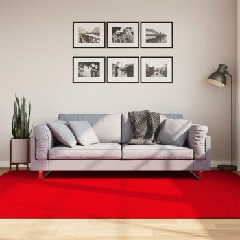 Acolchado corto suave y lavable HUARTE rojo 160x230cm, Alfombra de pelo corto suave y lavable rojo 160x230 cm Vidaxl Rojo