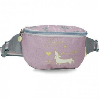Riñonera infantil Enso Beautiful day morado con correa ajustable y diseño encantador