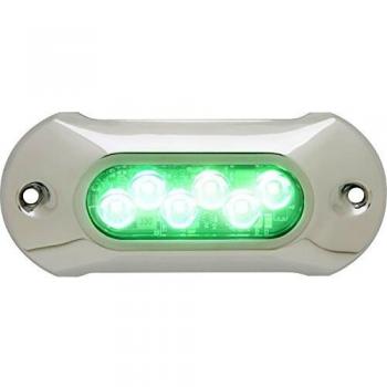 Attwood 65UW06G-7 Luces led sumergibles armor, 1.650 lúmenes, color verde, Única